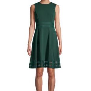 Calvin Klein Illusion Sleeveless Fit-&-flare Dress